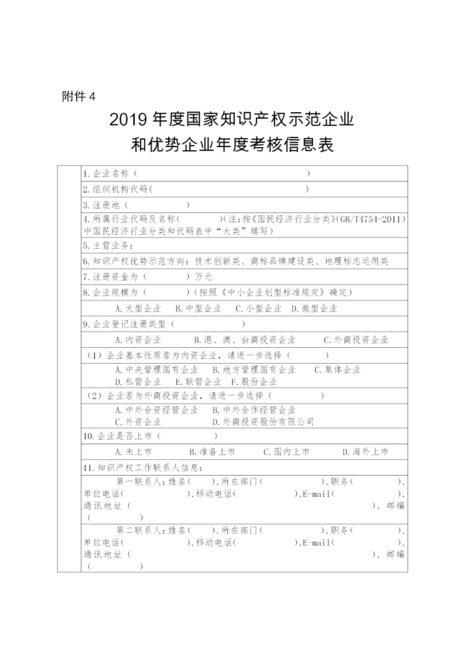 新知达人, 国家知识产权示范企业和优势企业典型案例征集遴选和年度考核工作开始！